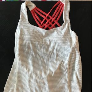 Lululemon tank with attached sports bra
